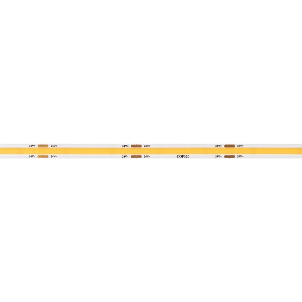 Светодиодная лента Arlight 8W/m 320LED/m CSP теплый белый 5М COB-X320-8mm 24V Warm3500 044584