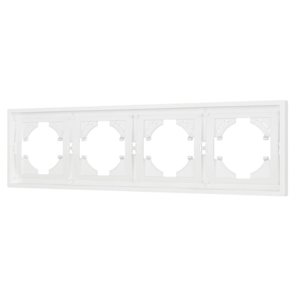 Рамка пластиковая FRM-TENDO-SFPL-4-WH Arlight 054656