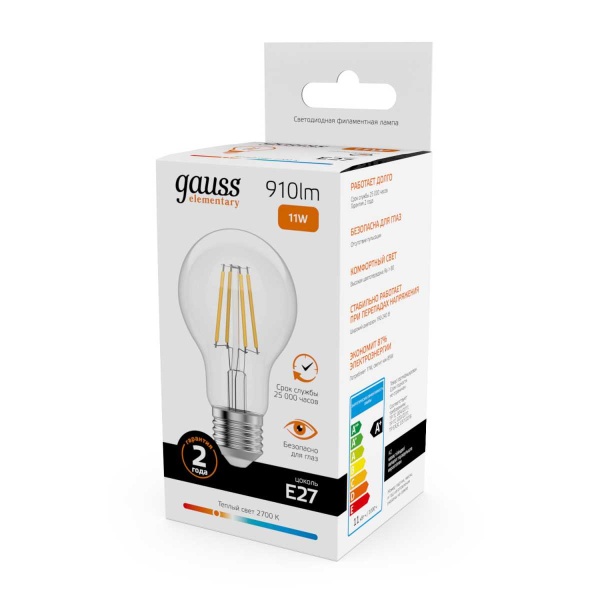 Лампа Gauss Basic Filament FILAMENT ELEMENTARY 22211