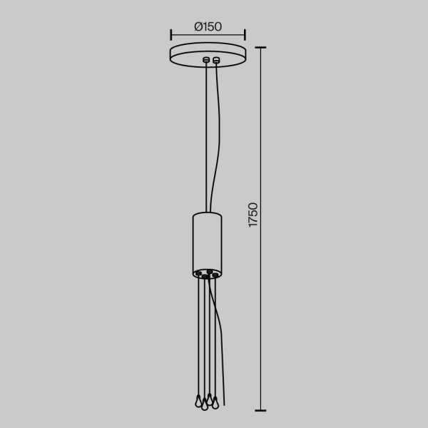 Подвесное крепление Maytoni Technical Zon C032C-04-B-1 Подвесное крепление Maytoni Technical Zon C032C-04-B-1