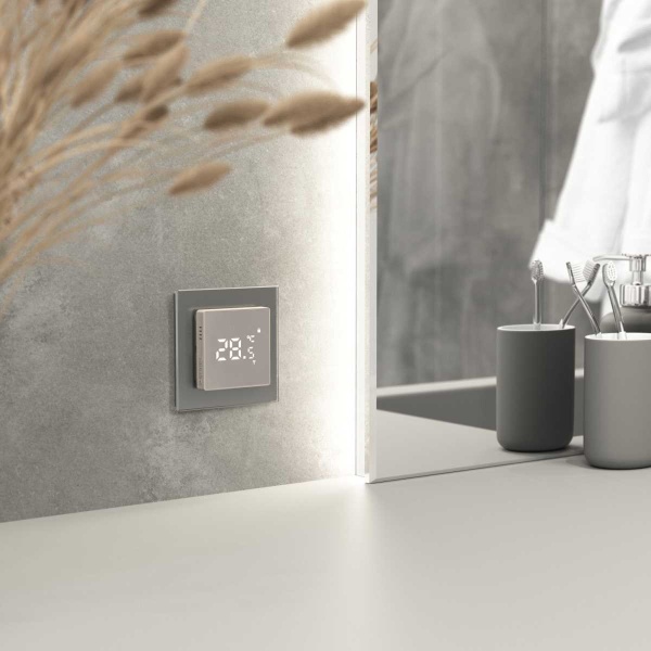 Терморегулятор умный сенсорный для теплого пола Werkel W1151217 дымчатый 4690389201165