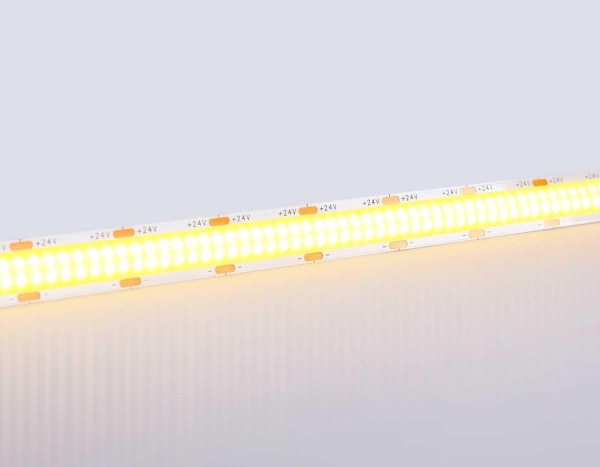 Светодиодная лента Ambrella Light GS4801 COB 616Led/19W m/ 24V IP20 3000K/ 5m*12mm*2mm (2 конт.) GS4801