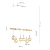 Подвесной светильник Evoluce Bagetti SL1142.503.06