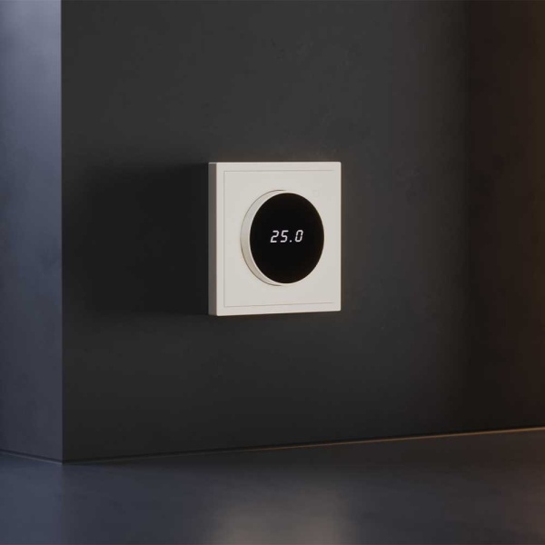 Терморегулятор электронный S70 с индикацией и датчиком, для теплого пола, (хлопок) Voltum VLS070113