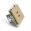 Розетка 2хUSB Stekker Катрин золото GLS10-7115-08 49229