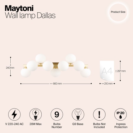 Бра Maytoni Dallas MOD547WL-09BS Бра Maytoni Dallas MOD547WL-09BS