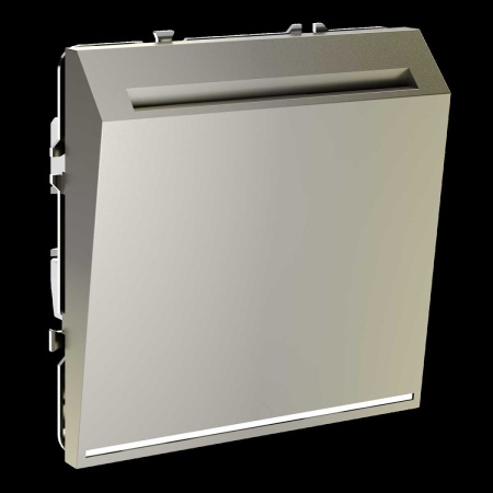 Выключатель встраиваемый S70 карточный 16А, (шелк) Voltum VLS010704