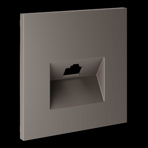 Накладка для розетки компьютерной RJ45 кат.6, S70 (капучино) Voltum VLS001314