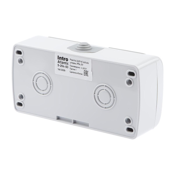 Розетка двойная ЭРА Intro Atlantic Schuko 2x2P+E 16A 250V с крышкой 5-204-03 Б0051061 Розетка двойная ЭРА Intro Atlantic Schuko 2x2P+E 16A 250V с крышкой 5-204-03 Б0051061