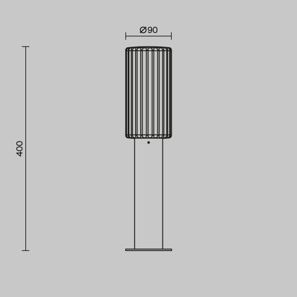 Ландшафтный светильник Maytoni Outdoor O502FL-01B
