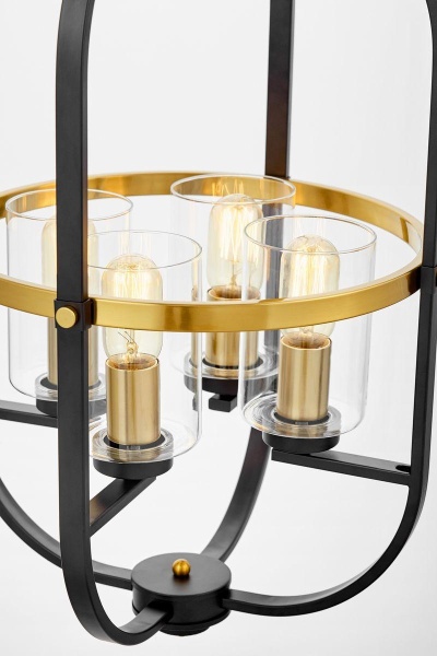 Подвесная люстра Lumina Deco Monterey LDP 1141-4 BK+MD