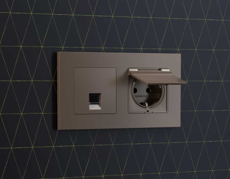 Лицевая панель розетки AMBRELLA VOLT AP6420