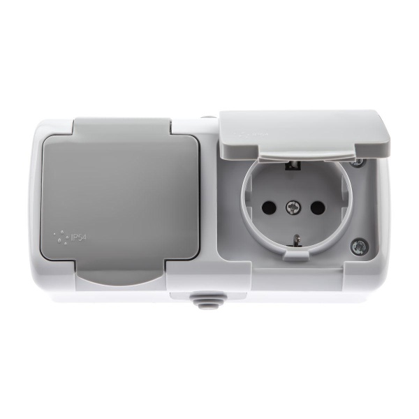 Розетка двойная ЭРА Intro Atlantic Schuko 2x2P+E 16A 250V с крышкой 5-204-03 Б0051061 Розетка двойная ЭРА Intro Atlantic Schuko 2x2P+E 16A 250V с крышкой 5-204-03 Б0051061