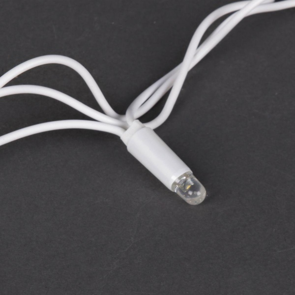 Уличная светодиодная гирлянда Sneha нить 230V теплый белый мерцающий A-047B WW/WT FLASH