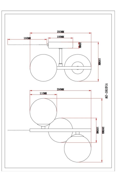 Бра Moderli Renny V10787-2W Бра Moderli Renny V10787-2W