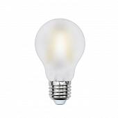 Лампа светодиодная (UL-00000304) E27 8W 3000K матовая LED-A60-8W/WW/E27/FR PLS02WH