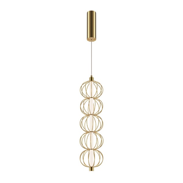 Подвесной светодиодный светильник Maytoni Golden Cage MOD216PL-L10G3K