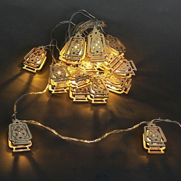 Cветодиодная гирлянда Sneha Фонарик 230V теплый белый статичный A-411