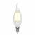 Лампа светодиодная филаментная (UL-00003248) E14 7,5W 3000K прозрачная LED-CW35-7,5W/WW/E14/CL GLA01TR