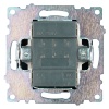 Переключатель двухклавишный Stekker Катрин GLS10-7107-05 черный 49167