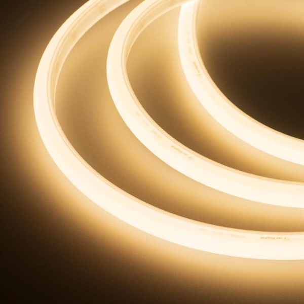Гибкий неон Arlight 11W/m 144LED/m 2835SMD теплый белый 5M ARL-Moonlight-1516-Dome 24V Warm 027955
