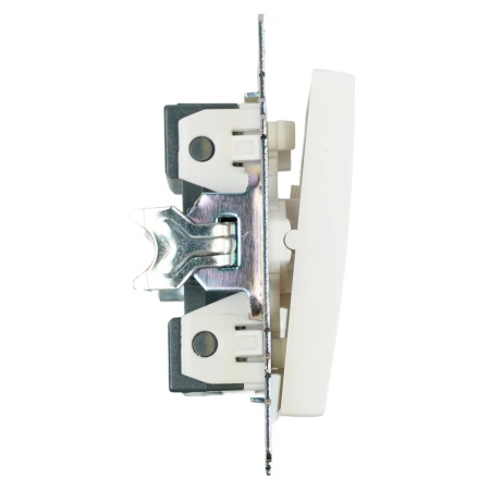 Переключатель одноклавишный Stekker Катрин белый GLS10-7105-01 39572