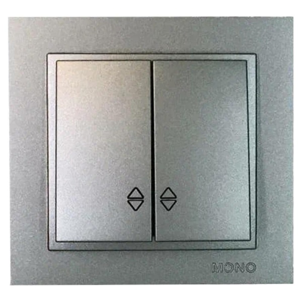 Выключатель двухклавишный Mono Electric Despina IP20 10A 250V антрацит 102-242423-111 Выключатель двухклавишный Mono Electric Despina IP20 10A 250V антрацит 102-242423-111