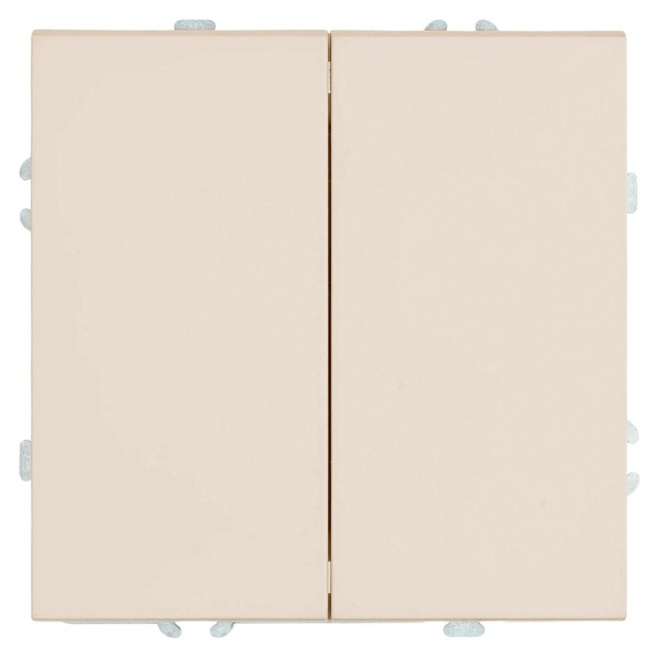 Переключатель перекрестный 2-клавишный (механизм), Stekker, 250В, 10А Эмили, RSW10-5111-08, кашемир, soft touch 50165