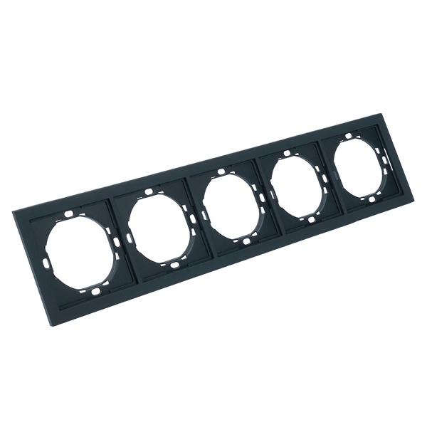 Рамка 5-местная, Stekker Мия, PFR00-3005-05, черный бархат 50465