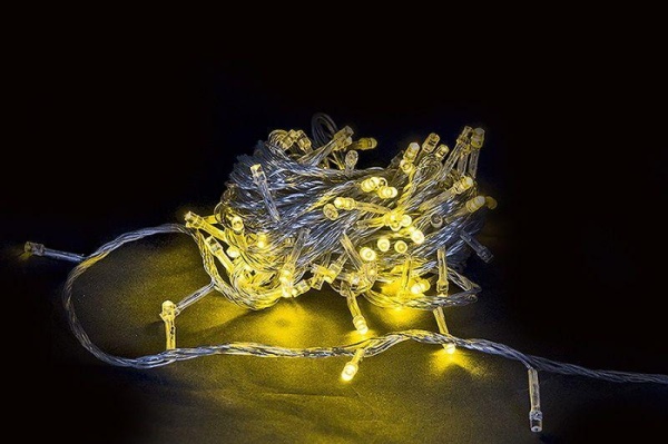 Cветодиодная гирлянда Sneha нить 230V теплый белый 8 режимов A-001 LED WW