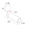 Потолочный светильник Italline IT02-023 black 3000K