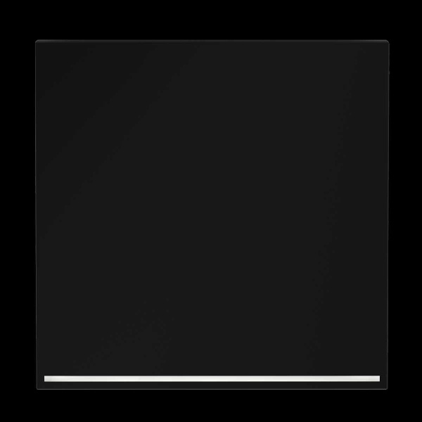 Клавиша для выключателя/переключателя одноклавишного с подсветкой S70 (черный матовый) Voltum VLS000208