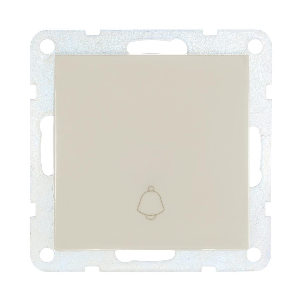 Выключатель-кнопка LK Studio 1-кл.(схема 1Т) 16 A, 250 B (бежевый) LK60 860501-1