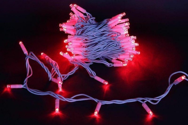 Cветодиодная гирлянда Sneha нить 230V красный статичный A-026 RD