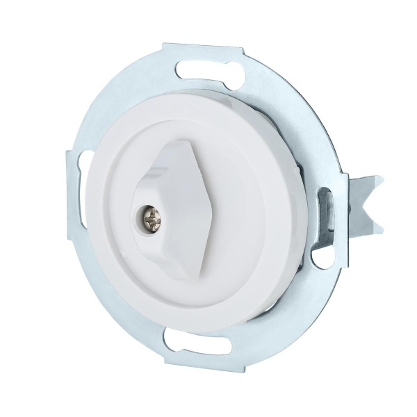 Переключатель LK Studio поворотный (схема 6) 16 A, 250 B (белый) Vintage 880704-1