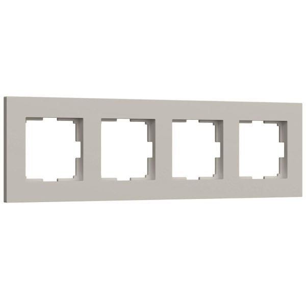 Рамка на 4 поста Werkel Slab дымчатый софт W0042917 a071628