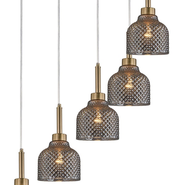 Подвесная люстра Indigo Caramella 11039/12P Smoke V000436