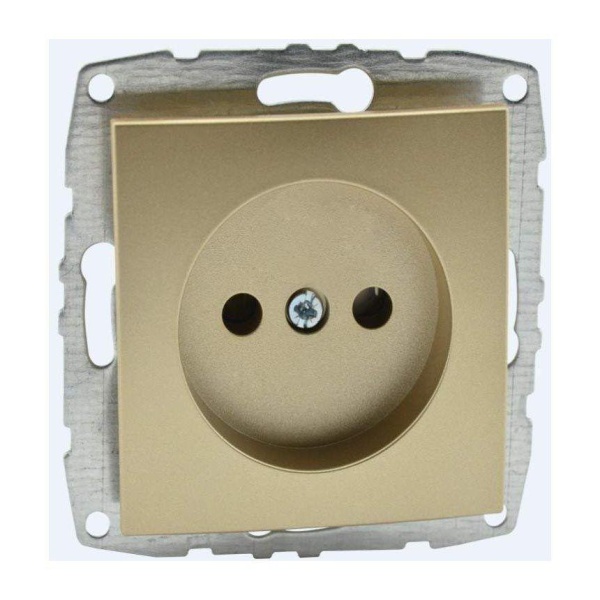 Розетка 2К Mono Electric Despina/ Larissa 16A 250V винтовое подключение титан 500-002222-116 Розетка 2К Mono Electric Despina/ Larissa 16A 250V винтовое подключение титан 500-002222-116