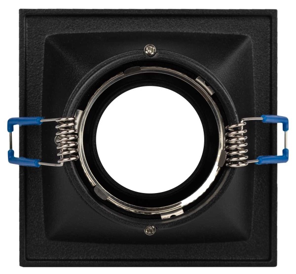 Светильник встраиваемый алюминиевый ЭРА KL101 BK под лампу MR16 GU5.3 черный Б0055587