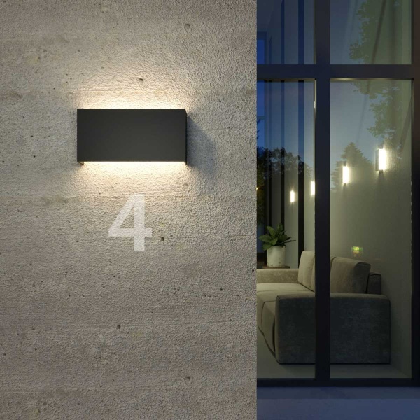 Уличный настенный светодиодный светильник Elektrostandard 1705 Techno Led Golf графит a057007