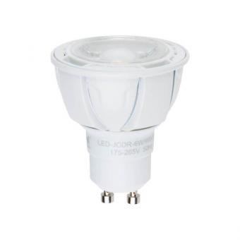 Лампа светодиодная диммируемая (UL-00003990) GU10 6W 3000K матовая LED-JCDR 6W/WW/GU10/FR/DIM PLP01WH
