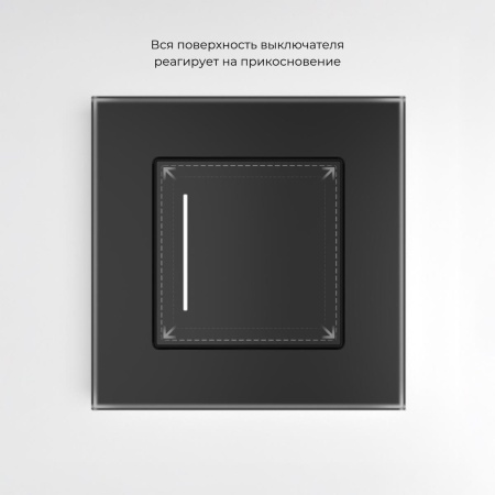 Сенсорный выключатель одноклавишный Werkel с подсветкой W4512008 4690389198007