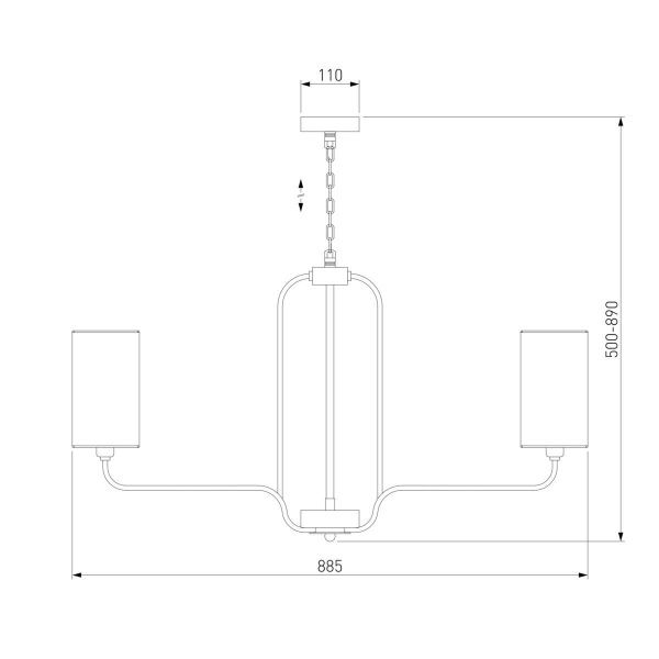 Подвесная люстра Eurosvet Purezza 60128/8 хром