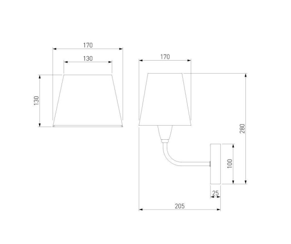 Бра Eurosvet Milos 60153/1 никель