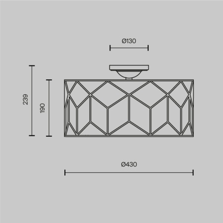 Потолочный светильник Maytoni Messina H223-PL-03-G