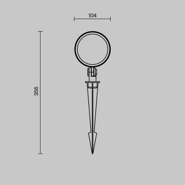 Ландшафтный светильник Maytoni Outdoor O495FL-L25B3K