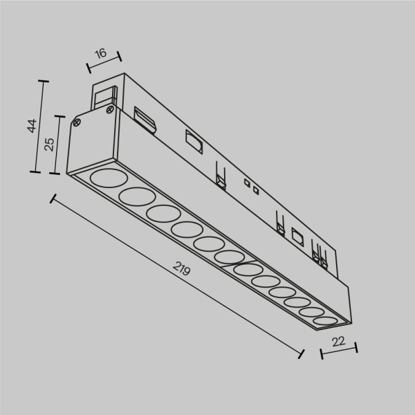 Трековый светильник Maytoni Technical Points TR031-2-12W2.7K-B