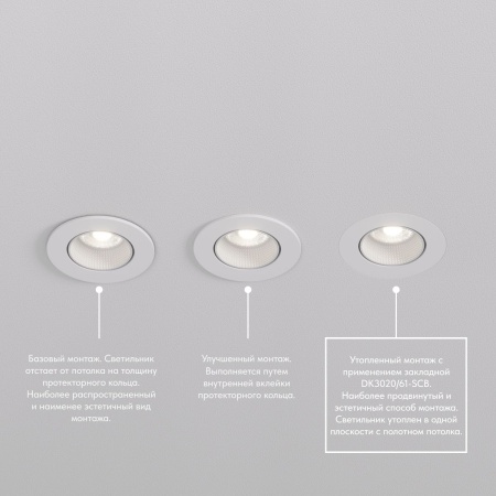 Встраиваемый светильник Denkirs Rodvig DK3061-WH