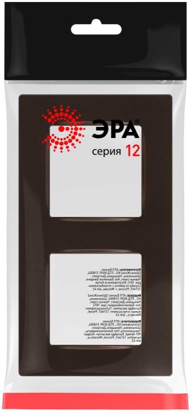 Рамка для розеток и выключателей ЭРА Серия 12 12-5202-13 на 2 поста, Классик, бронза Б0067787