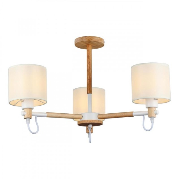 Потолочная люстра IMEX MD.19107-3-S-WOOD+WH